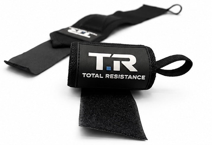 Total Resistance Wrist Wraps voor streetlifting en heavy pressing